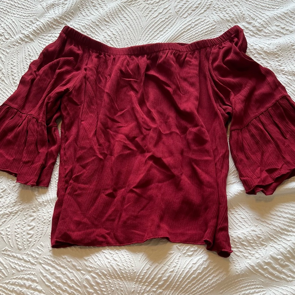 Cropped Off the Shoulder Top